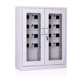 欧晟多功能手机柜存放柜学校透明板手机寄存柜对讲机存放柜 无外门40门带档手机存放柜 20门外玻充电柜